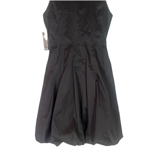 Samuel Dong Black Bubble Hem Sleeveless Mini Dress W/Ruffle, Tie, Pockets NEW S - Picture 10 of 15